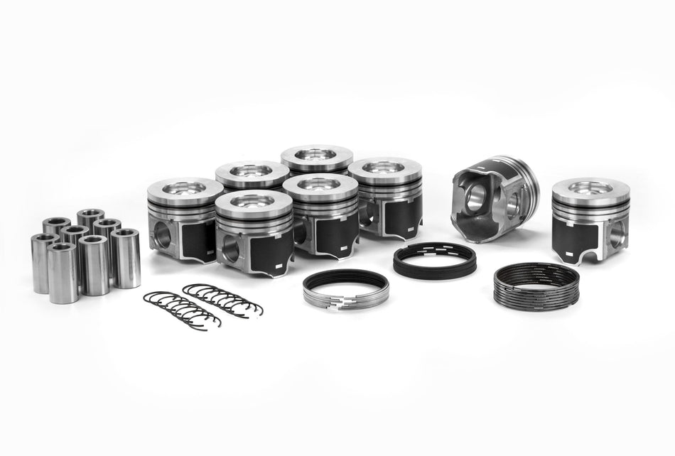 6.0L Powerstroke Diesel UEM Dualoy OEM Replacement Piston Set