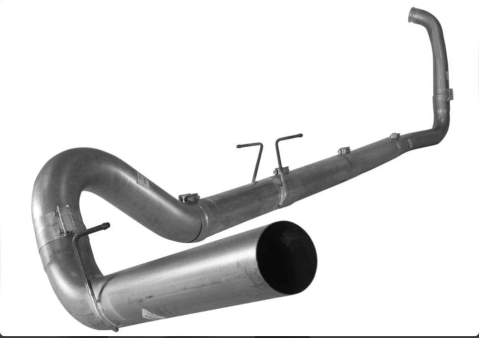 Aluminized Exhaust Kit Turbo Back 4 Inch w/Muffler 2003-2007 Ford 6.0L Powerstroke