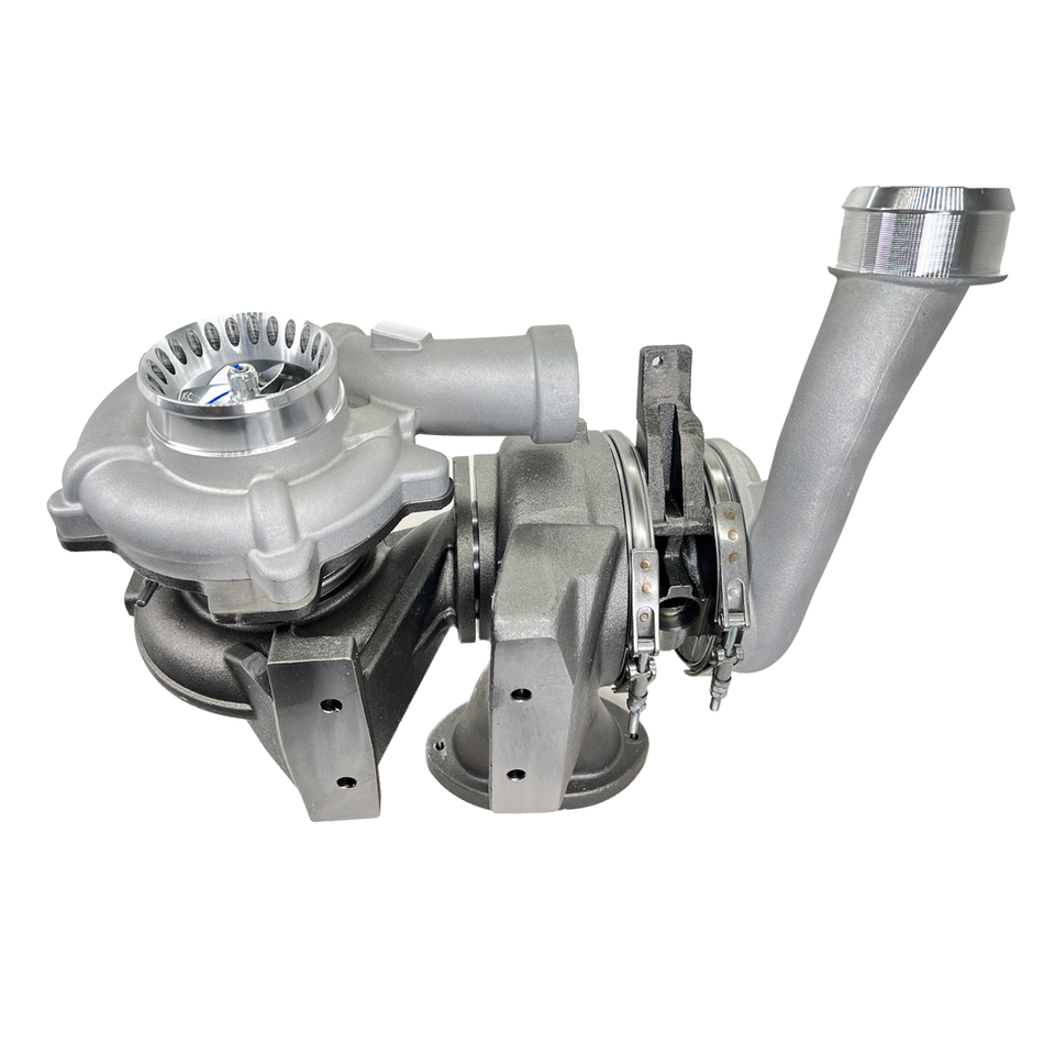 KC Fusion Compound Turbos - (Stage 1 High Pressure & Stage 1 & 2 Low Pressure Turbos) - 6.4 Powerstroke (2008-2010)