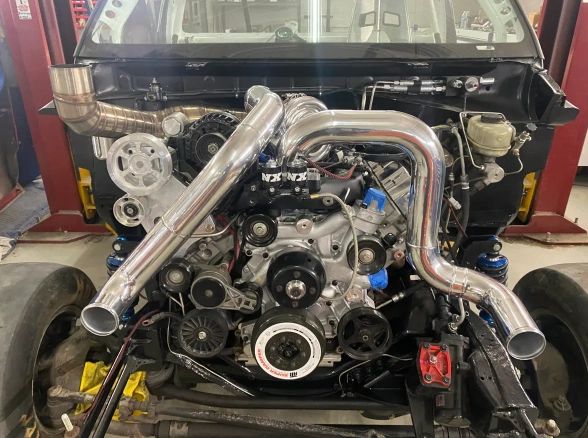 S400 T4 Kit & IC Piping Kit With 4" Short Down Pipe. (RACE USE ONLY)