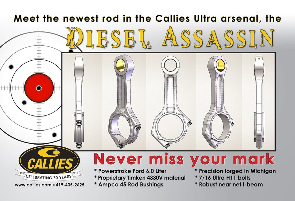Callies 6.0L Powerstroke Forged Connecting Rods
