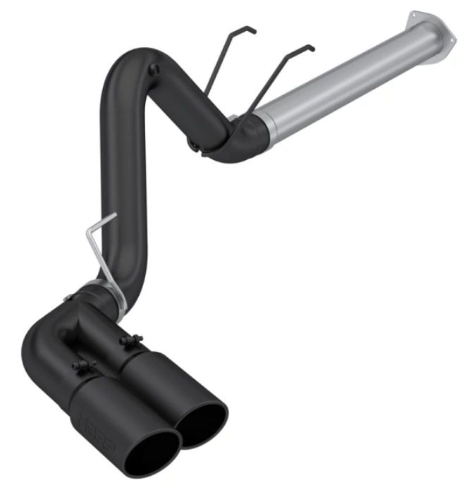 MBRP 4" ARMOR BLK FILTER-BACK DUAL EXIT EXHAUST SYSTEM S6290BLK