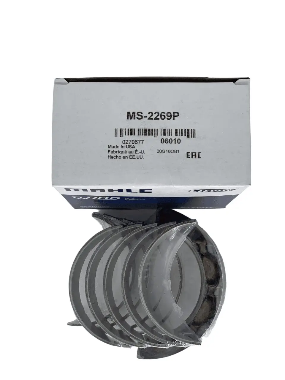 Auto engine bearings with packaging box.