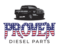 Truck logo with "Proven Diesel Parts".